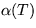$\alpha (T)$