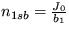 $n_{1sb}=\frac {J_0}{b_1}$