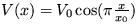 $ V(x)=V_0 \cos (\pi \frac {x}{x_0}) $